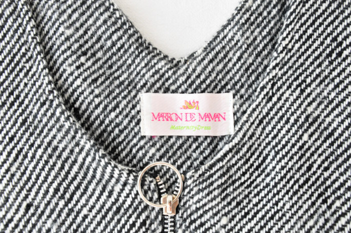 日本 雪花灰 used 拉链设计款 羊毛 少女洋服连衣裙