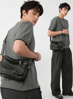 NESBIT小众设计感男包简约小方包2025新款高级感单肩斜挎包吐司包