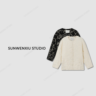 立裁重工提花鹅绒服 新国标90白鹅绒新中式 孙文秀studio 拜年鹅