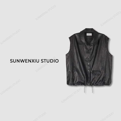 swx studio “腔调皮马甲”极简小众设计师系列随便搭经典皮马甲