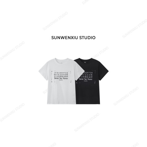 swx studio 数字海报T  经典款数码印花夏季圆领短袖T恤445C