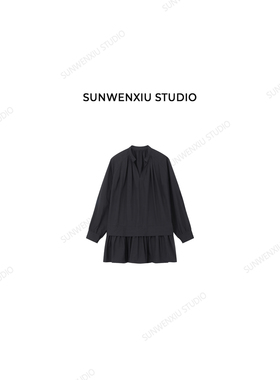 swx studio 暗黑娃娃裙100%全棉设计师长袖减龄连衣裙320A