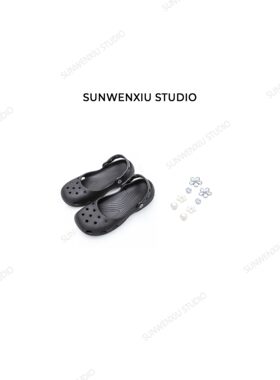 swx studio 芭蕾洞洞鞋 丑萌可爱可踩水轻便夏季凉鞋H000（配鞋花