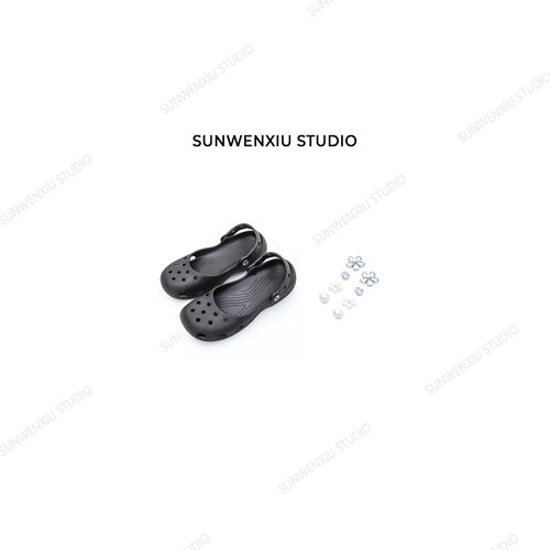 swx studio 芭蕾洞洞鞋 丑萌可爱可踩水轻便夏季凉鞋H000（配鞋花