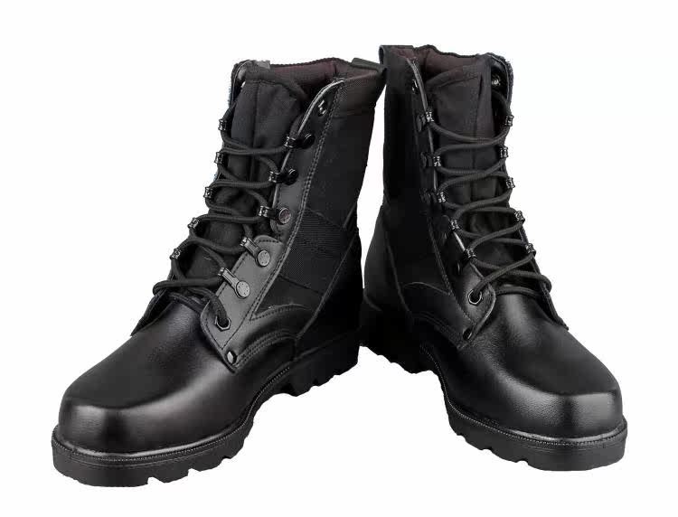 Boots militaires pour homme en cuir - Ref 1398980 Image 3
