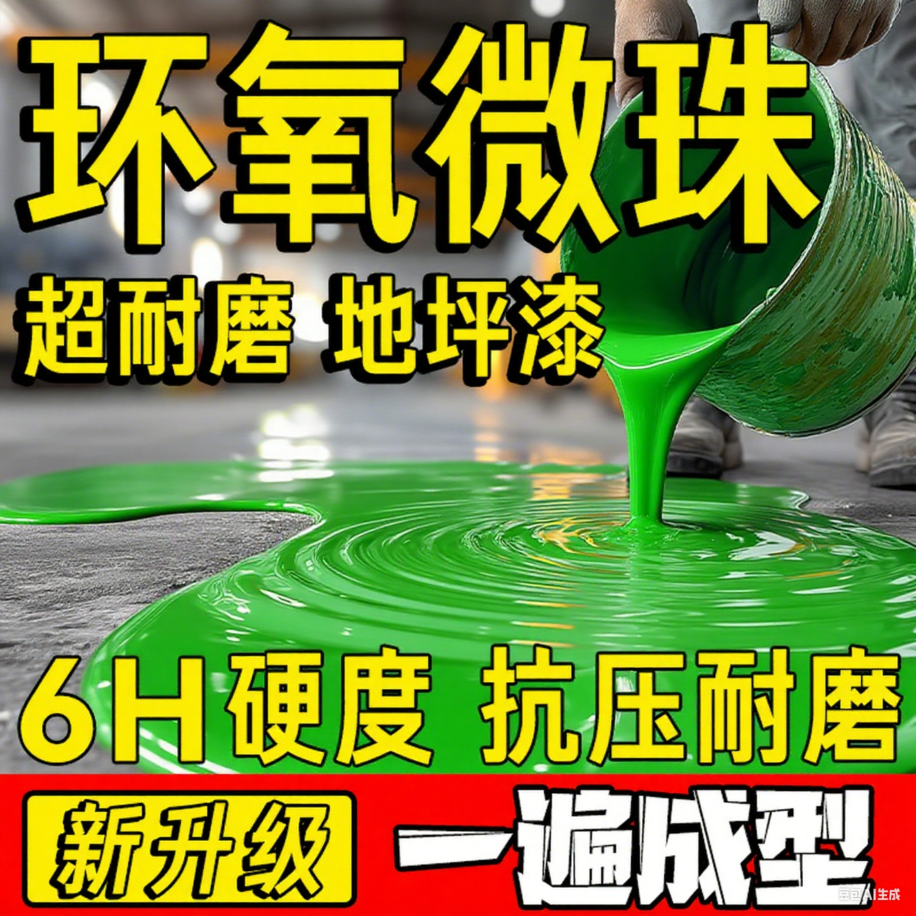 双组份油性微珠超耐磨地坪漆