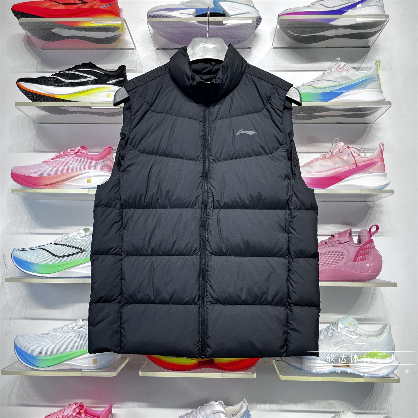 李宁2025冬季男子健身羽绒马甲