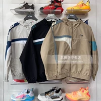 Li Ning, осенний плащ, трендовый водоотталкивающий дышащий спортивный костюм, коллекция 2021, свободный крой