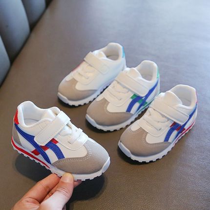 巴拉巴柆韩系韩系男童运动鞋女童1-3-5岁春季宝宝小童鞋婴儿软底
