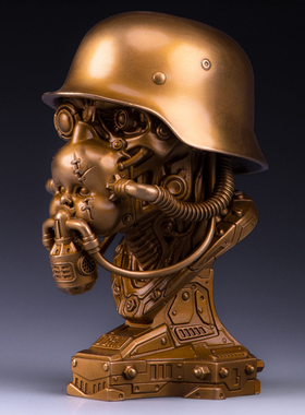 奥格瑞玛瘟疫医生青铜雕像摆件礼