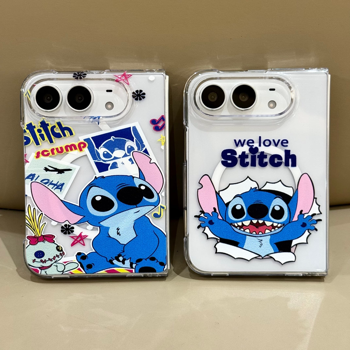 适用于苹果DUO 磁吸折叠屏全包手机外壳 iPhone18DUO ins风史迪仔保护套