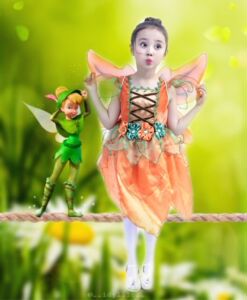 六一幼儿园表演花仙子万圣节演出儿童连衣裙生日派对COS纱裙