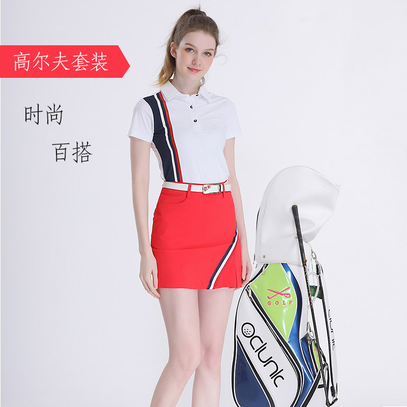 高尔夫套装女韩国裙子防走光高尔夫服装女夏季短袖t恤高尔夫半裙在类目 运动/瑜伽/健身/球迷用品, 高尔夫, 高尔夫服装中 - 来自Buy2taobao.com提供专业的淘宝代购服务