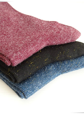 爆款RIME韵魅短袜1N33285长筒袜1N33286精梳棉金银线素面春秋女袜