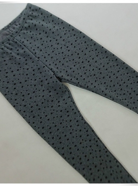 特价包邮Rime韵魅专柜波点拉绒双层保暖拉绒九分裤打底裤1J35047