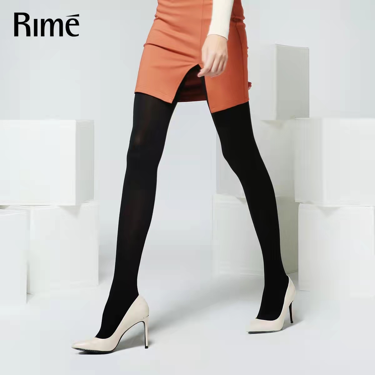 RIME韵魅新品110D加大舒适型显瘦百搭裸感打底女丝袜纯色秋连裤袜
