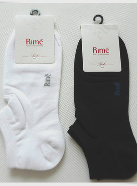 韵魅rime春夏新款专柜正品精纺棉休闲商务男棉袜舒适船袜1P34266