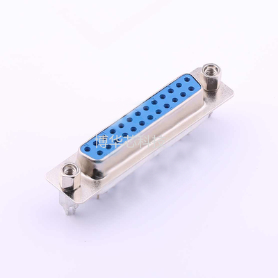 DS1034-25FUNSI44/CONNFLY/D-SUB25pin双排母头180度蓝色脚距2.77