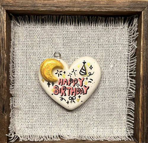 爱心石塑粘土手作（项链/挂件）