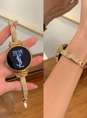 双排钻手镯手链适用华为GT6手表带gt5pro表带watch4pro满钻watch3