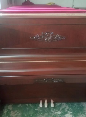 {青岛青青乐器}韩国原装二手钢琴韩日HANIL厂家直销仿古立式钢琴