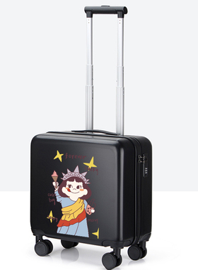 小型行李箱轻便登机拉杆箱定制图案141518寸卡通儿童学生旅行箱