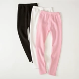 Детские белые флисовые цветные штаны, удерживающие тепло современные леггинсы