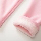 Детские белые флисовые цветные штаны, удерживающие тепло современные леггинсы