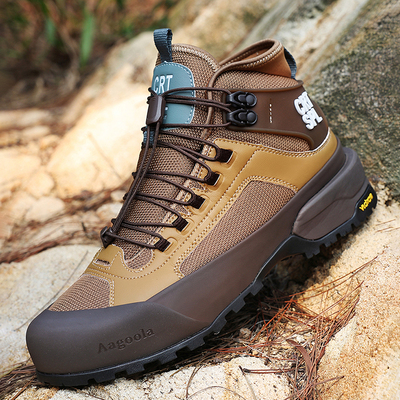 Aagoola动感马丁靴男秋冬新款户外登山鞋机能徒步减震运动徒步鞋