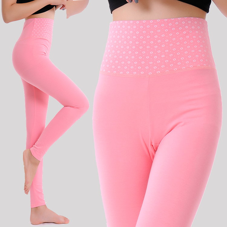 Pantalon collant jeunesse 029 fleurs en coton - Ref 750756 Image 3