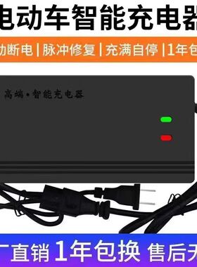 电动车电瓶充电器48V12AH20AH60V72伏新日爱玛雅迪电车三轮车通用