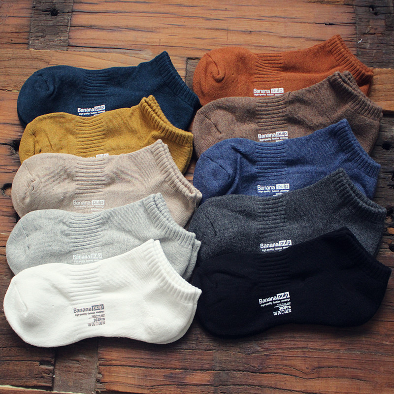 秋冬男士加厚毛巾底毛圈袜青少年低帮运动透气吸汗跑步篮球短筒袜