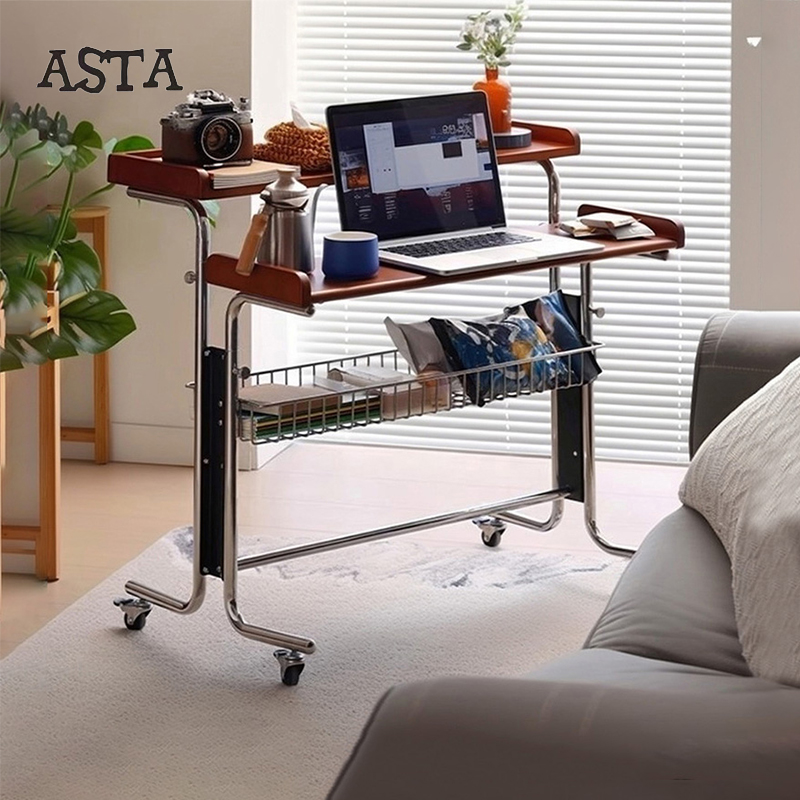 原木书桌梳妆台升降长桌子工作台