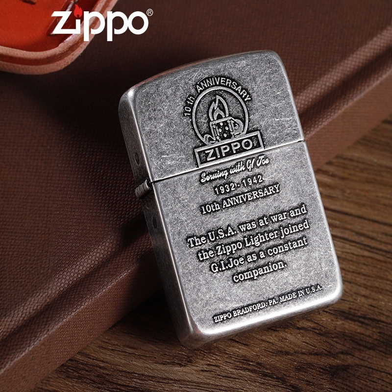 ZIPPO正品煤油打火机防风正版古银复刻1941十周年历史纪念送男友