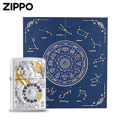 Zippo打火机朋克十二星座系列