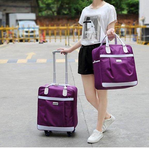 短途拉杆包子母行李包滚轮行李袋
