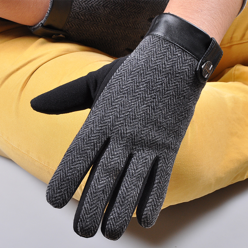 Gants pour homme WARMEN en velours - Ref 2782658 Image 2