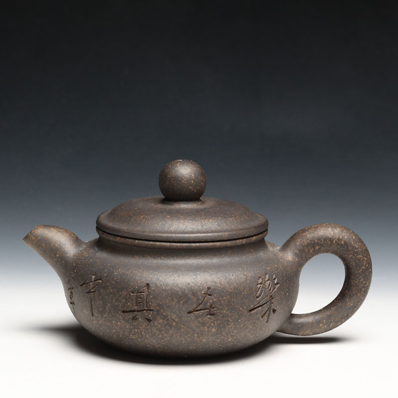 宜兴紫砂壶纯全手工名家军德堂许学军青铜泥仿古功夫泡茶壶茶具