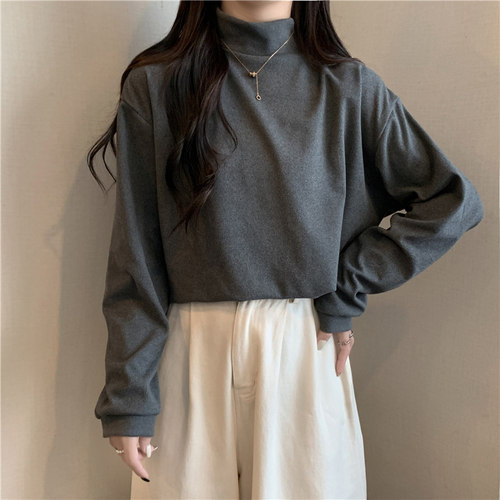 内搭德绒打底衫女秋冬季2024新款