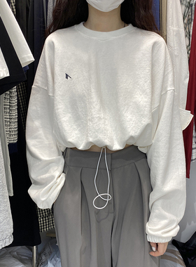 卫衣女宽松bf慵懒风2025新款春秋韩版薄款显瘦短款收腰上衣潮ins