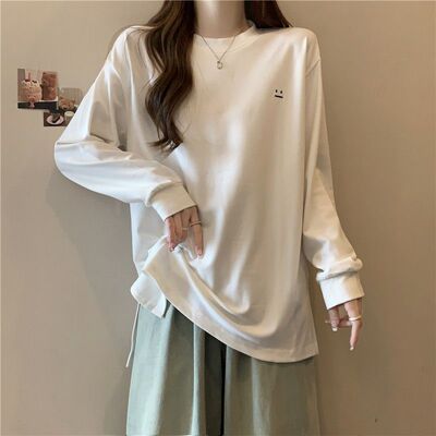 秋冬2025新款德绒磨毛长袖T恤女