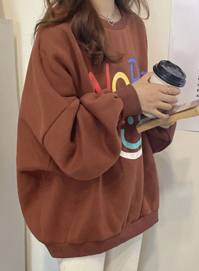 超火cec卫衣女春秋薄款宽松韩版潮学生港风chic上衣服初秋外套ins