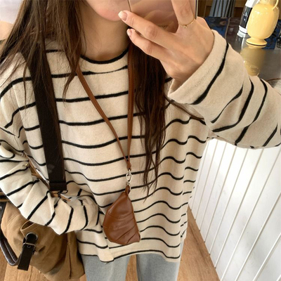 秋冬磨毛宽松打底衫女韩版内搭