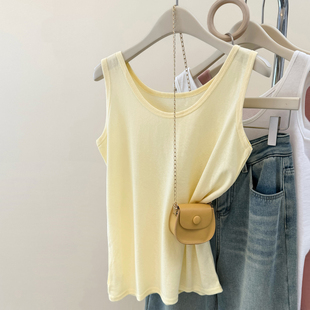 新款 内搭可外穿无袖 修身 打底衫 T恤上衣潮 韩版 背心吊带女2026夏季