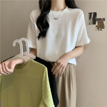 白色t恤女短袖2025新款夏季韩版宽松洋气减龄百搭半袖打底衫上衣
