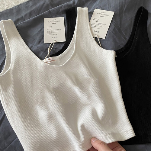 ins超火背心女夏季韩版性感辣妹内搭打底衫外穿无袖短款高腰上衣