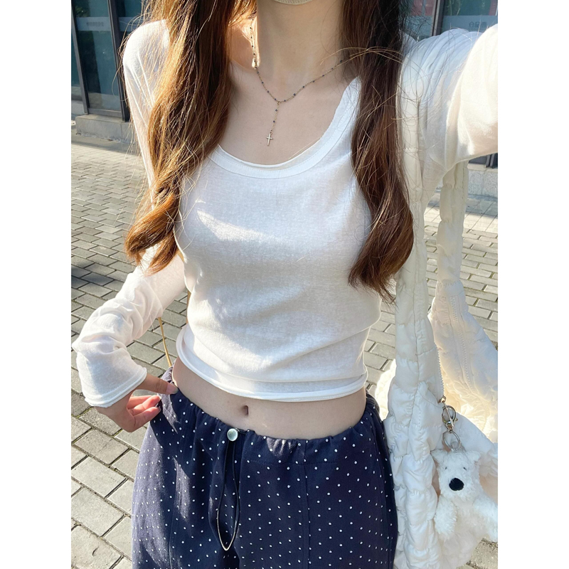 小个子短款正肩短袖T恤女夏季