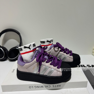 潮牌贝壳头女童板鞋2026春秋新款儿童运动鞋百搭中大童休闲鞋软底