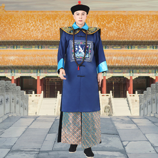 古装清朝官服朝珠一品大臣王爷服装古代官服侍卫服装僵尸服演出服