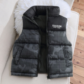 新款 男女童加厚保暖外穿背心中大童立领外套 儿童羽绒棉马甲秋冬季